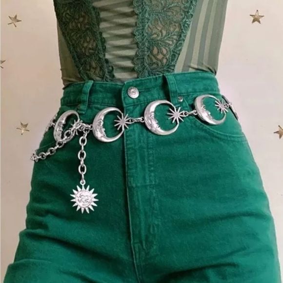 Dolls Kill Accessories - NWOT Moon & Stars Belt